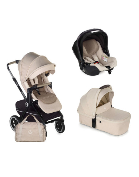 Crosslight trio + Sweet carrycot + Koos iSize R1 baby carrier